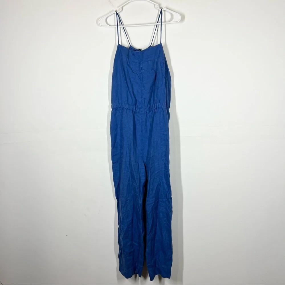 Everlane 100% Linen Shoestring Jumpsuit Size Medium